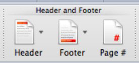 correct header to choose in word 2011 mac for apa format